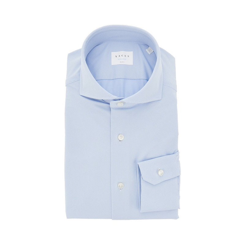 Xacus Xacus Tailor Fit 'Active' Shirt Blue Men - World Class Fashion