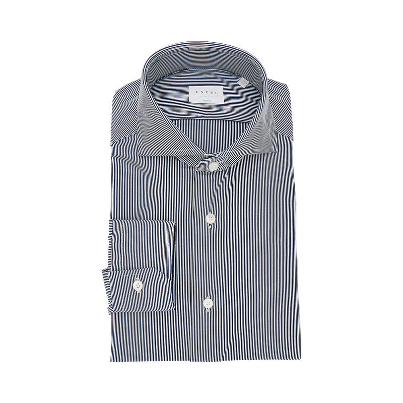 Xacus Xacus Tailor Fit 'Active' Shirt Blue Men - World Class Fashion