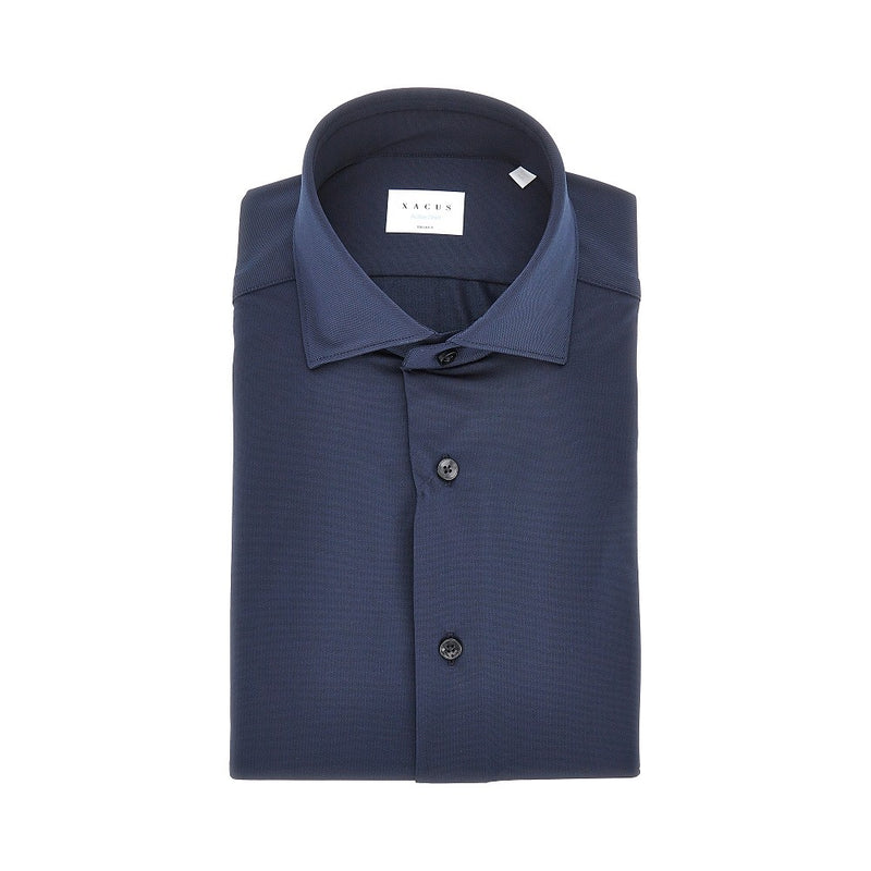 Xacus Xacus Tailor Fit 'Active' Shirt Blue Men - World Class Fashion
