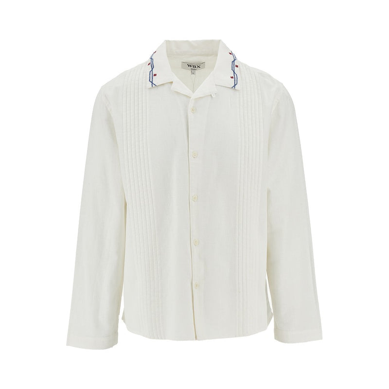 Wax London Wax London Corey Cotton Linen Shirt White - World Class Fashion