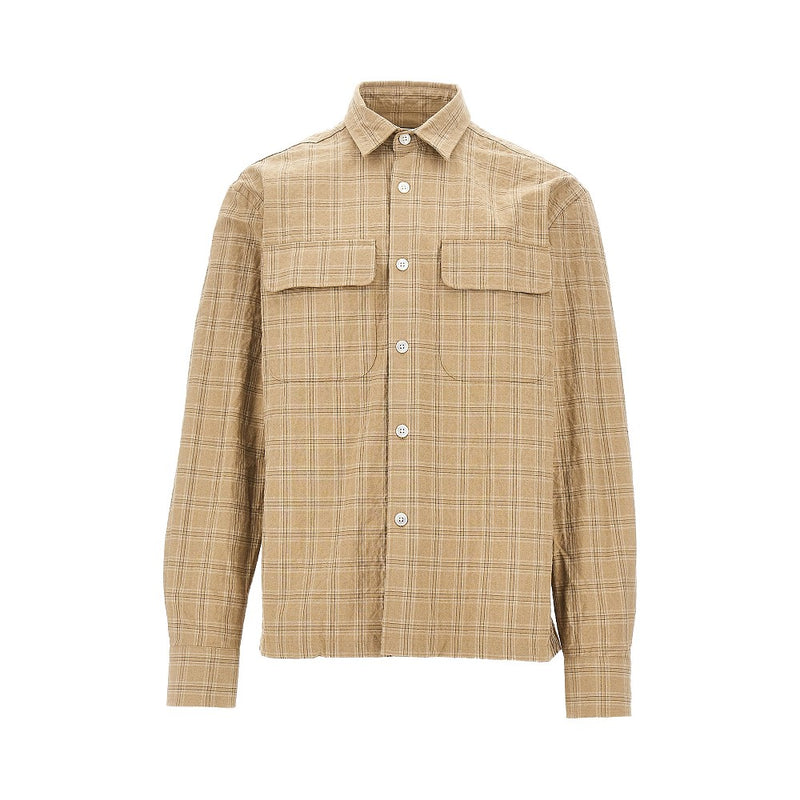 Foret Foret 'Lunar' Relaxed Fit Shirt Khaki Check - World Class Fashion