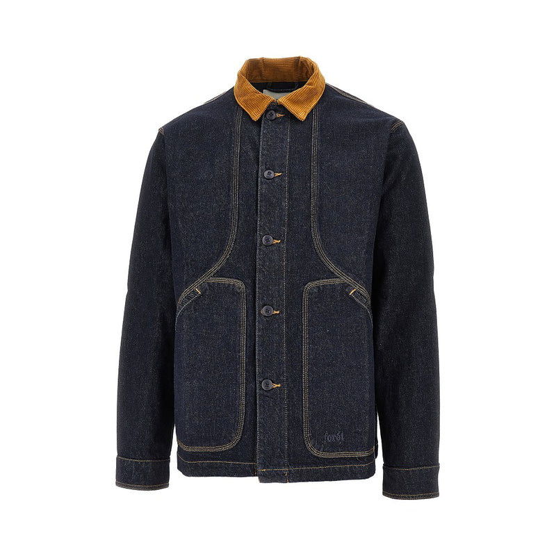 Foret Foret Berry Denim Overshirt Blue - World Class Fashion