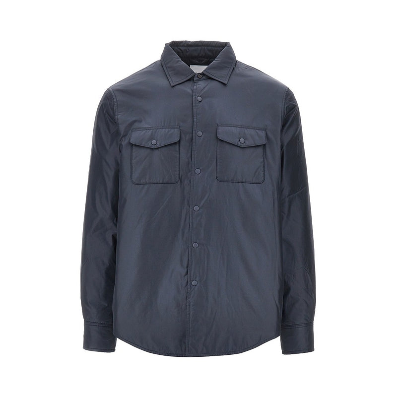 Aspesi Aspesi '13 Più' Padded Nylon Overshirt Blue - World Class Fashion