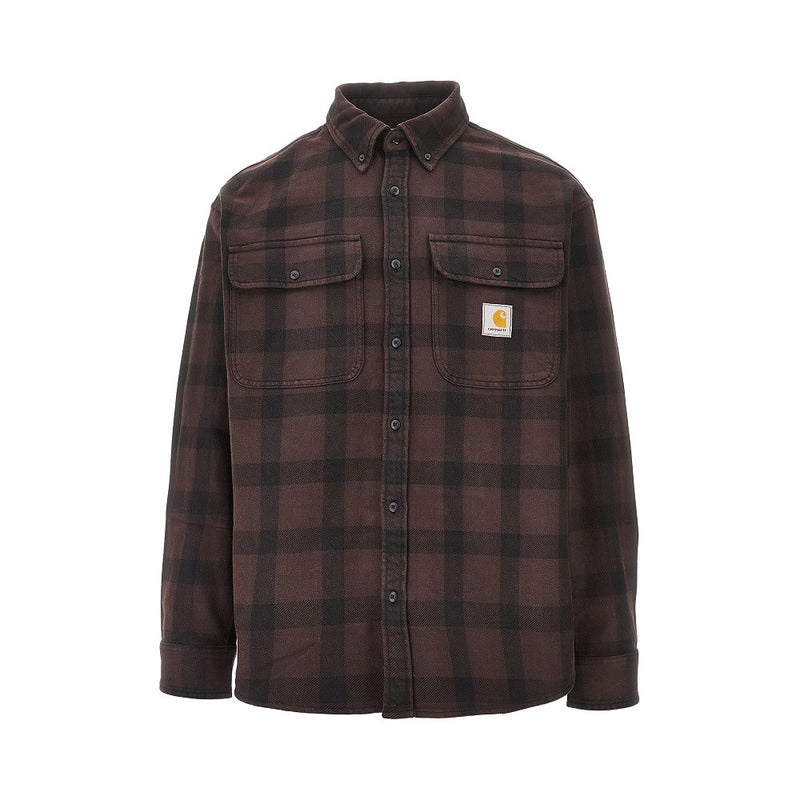 Carhartt WIP Carhartt WIP Edmands Check Cotton Shirt Red - World Class Fashion