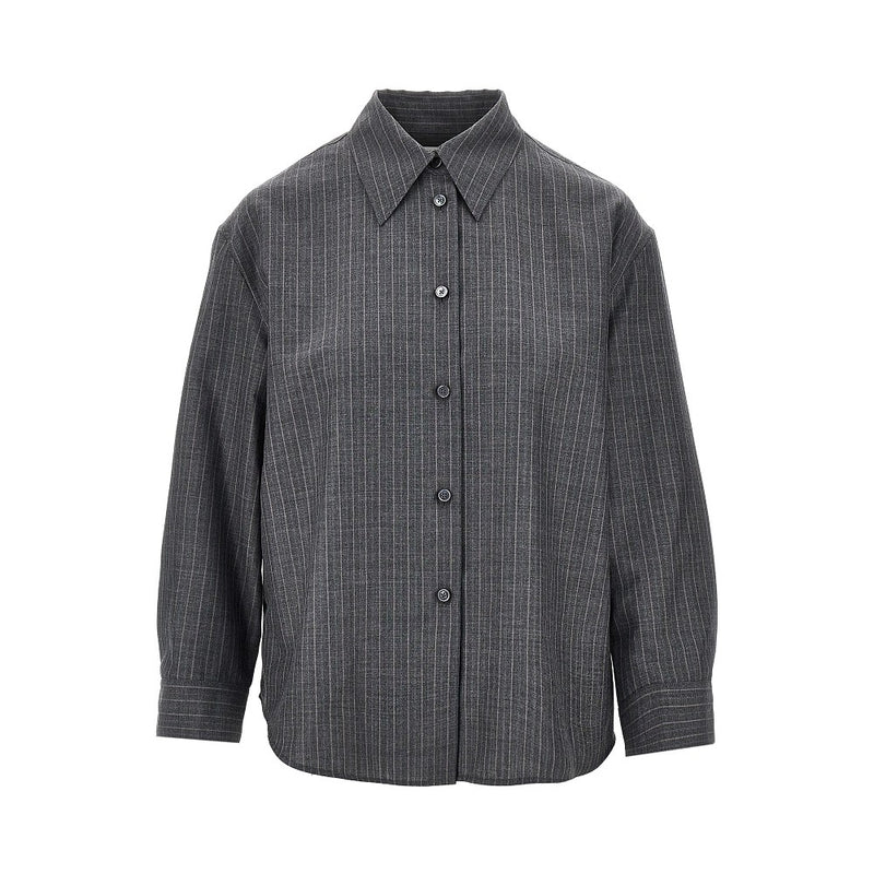 Jil Sander Jil Sander Wool Shirt Pin-striped Grey Women - World Class Fashion