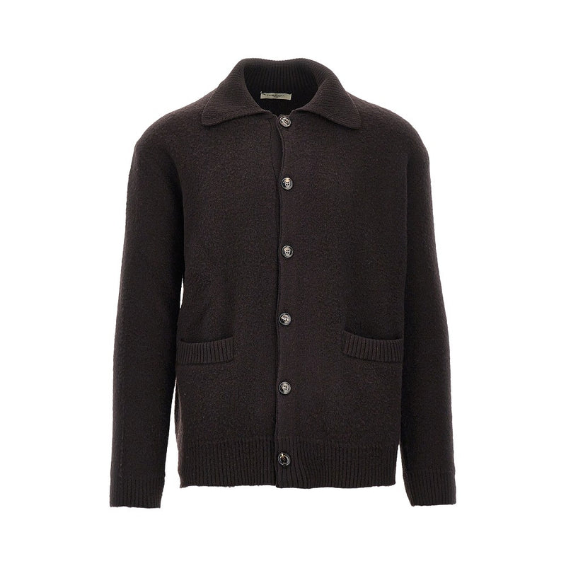 Piacenza 1733 Piacenza 1733 Virgin Wool Cardigan Brown Men - World Class Fashion