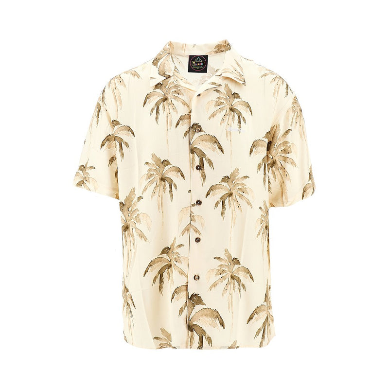 Mauna Kea Mauna Kea Printed Viscose Shirt Beige Men - World Class Fashion