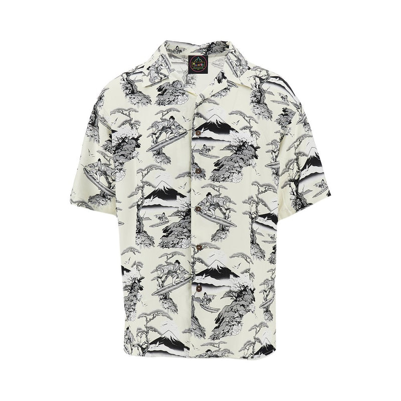 Mauna Kea Mauna Kea Samurai Surf Viscose Shirt White - World Class Fashion