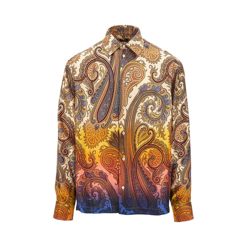 Etro Etro Printed Silk Shirt Multicolor - World Class Fashion