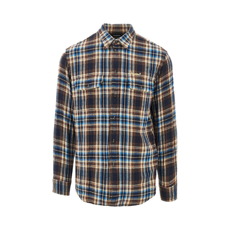 Dsquared2 Dsquared2 Check Flannel Shirt Multicolor Men - World Class Fashion