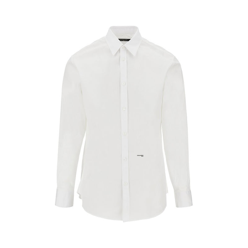 Dsquared2 Dsquared2 Stretch Cotton Shirt White Men - World Class Fashion