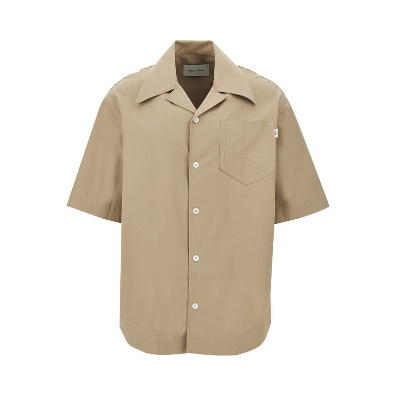 Ami Ami Cotton Gabardine Bowling Shirt - World Class Fashion