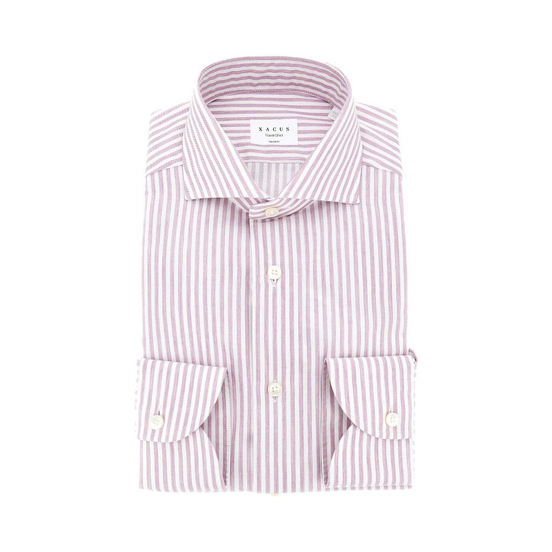 Xacus Xacus Cotton Tailor Fit Travel Shirt Red Men - World Class Fashion