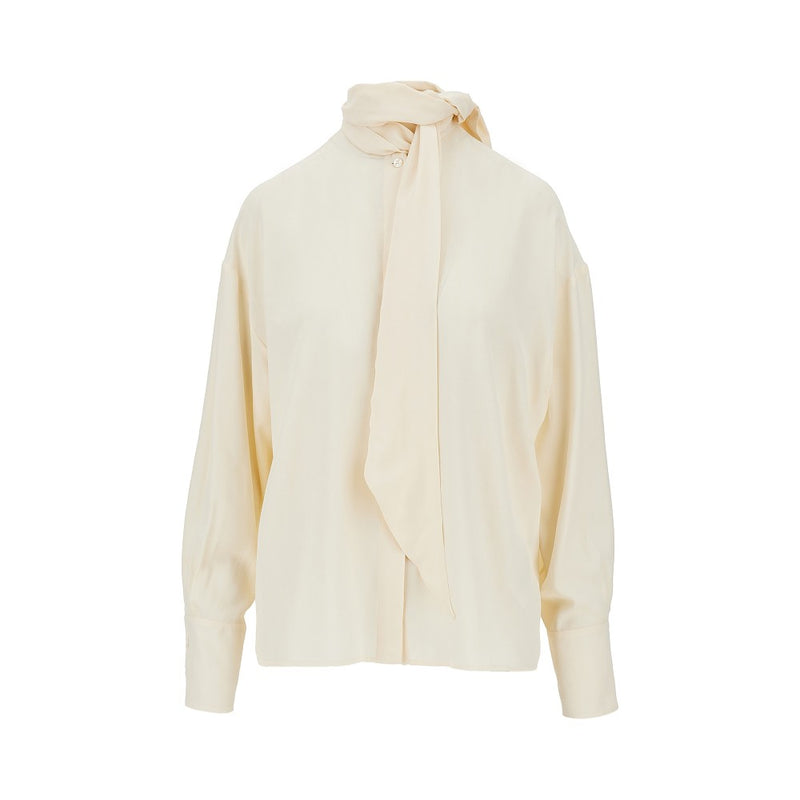 Etro Etro Jacquard Paisley Silk-Blend Shirt White Women - World Class Fashion
