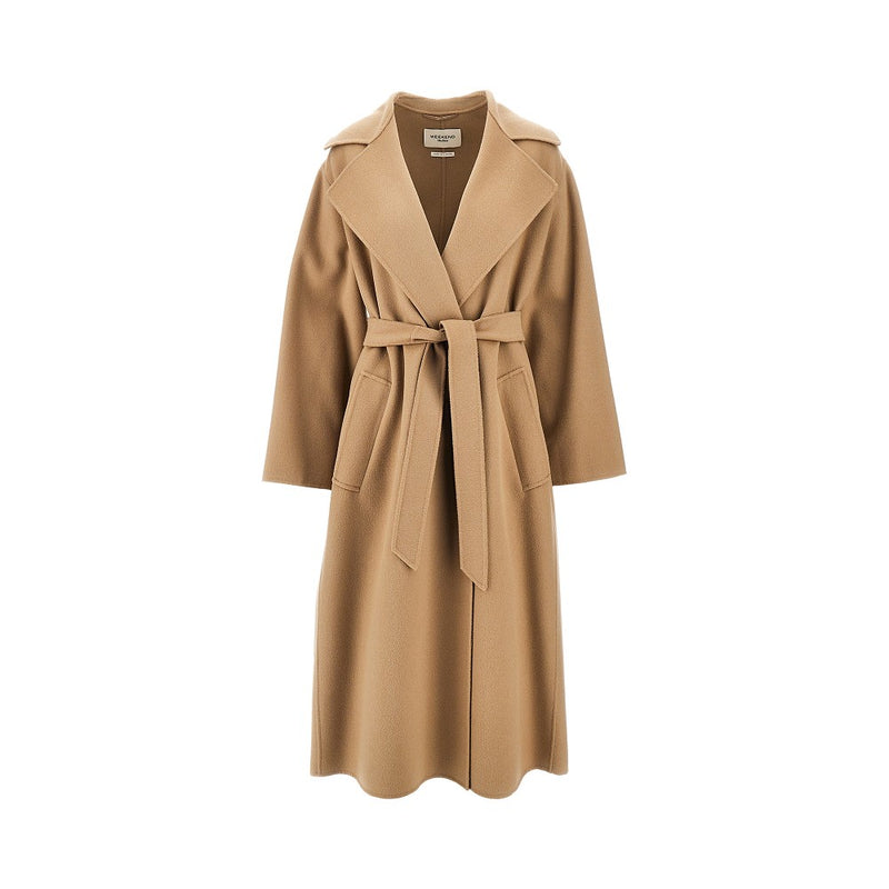Max Mara Weekend Max Mara Weekend Midi Cloth Coat Beige Women - World Class Fashion