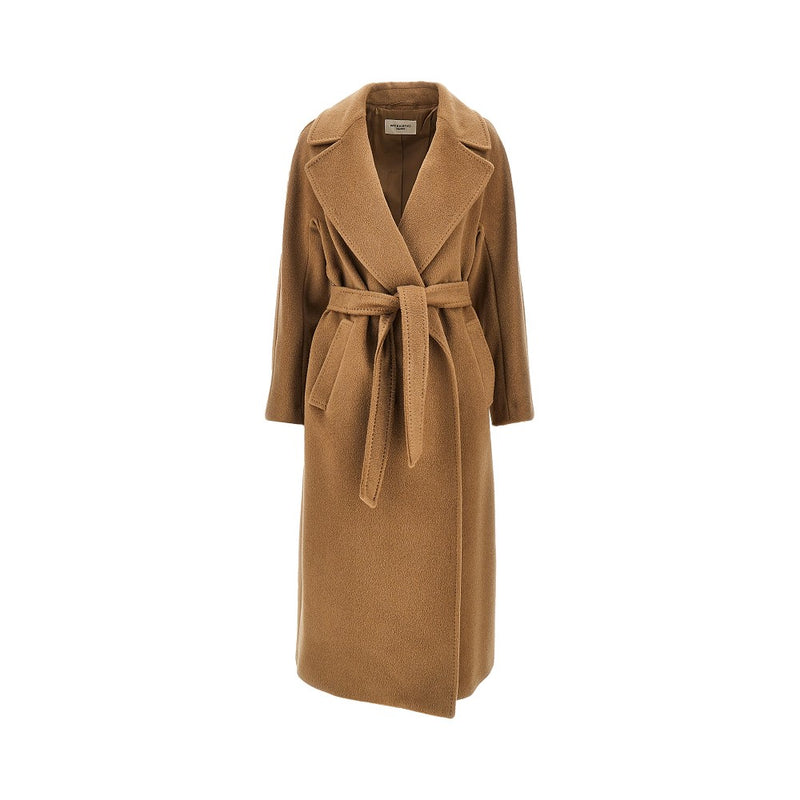 Max Mara Weekend Max Mara Weekend Wool-blend Robe Coat With Belt - World Class Fashion