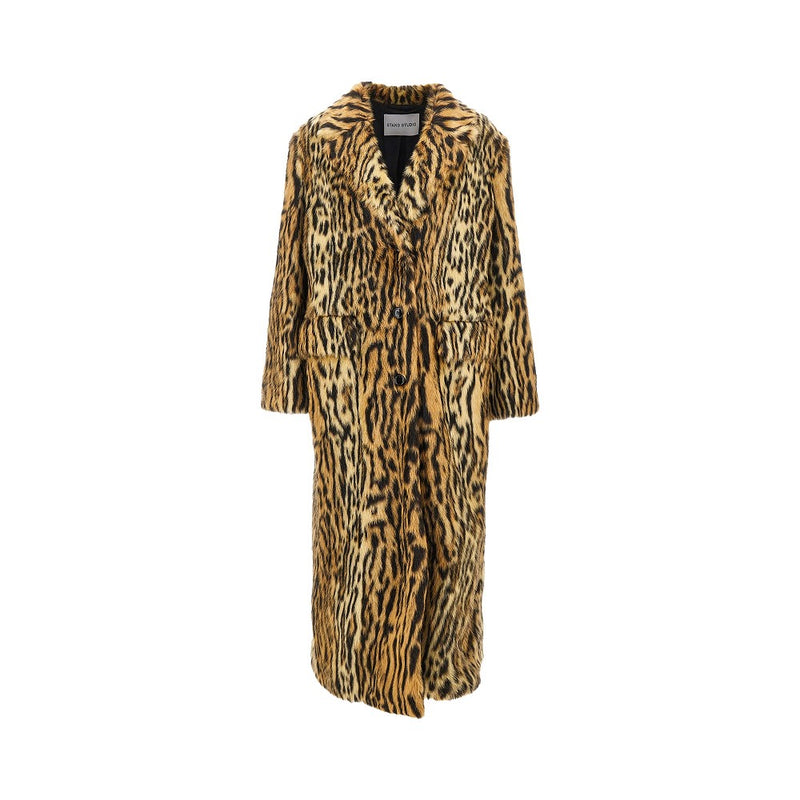 Stand Studio Stand Studio Marceline Faux Fur Coat Multicolor - World Class Fashion