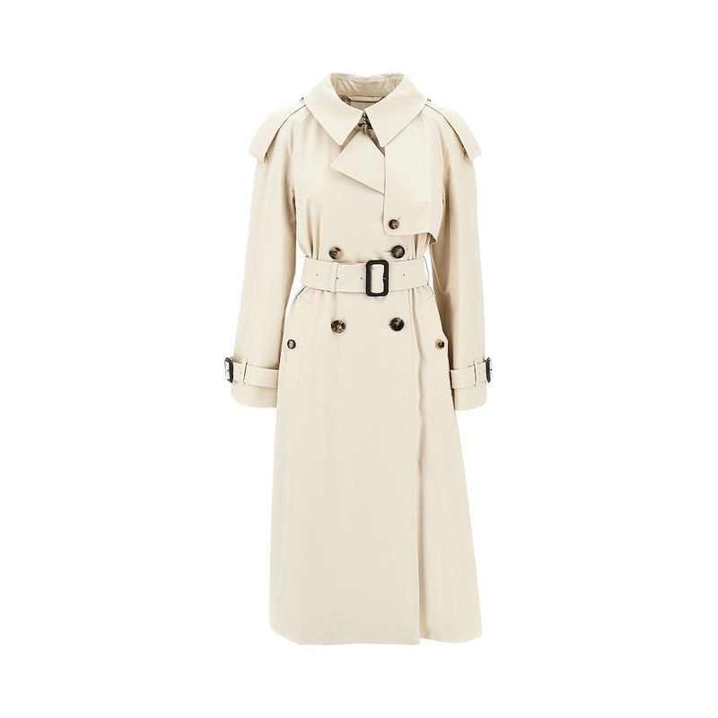 Burberry Burberry Fitzrovia Gabardine Trench Coat Beige - World Class Fashion