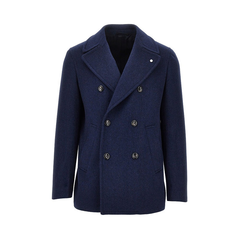 Luigi Bianchi Luigi Bianchi Virgin Wool Jacket Blue - World Class Fashion