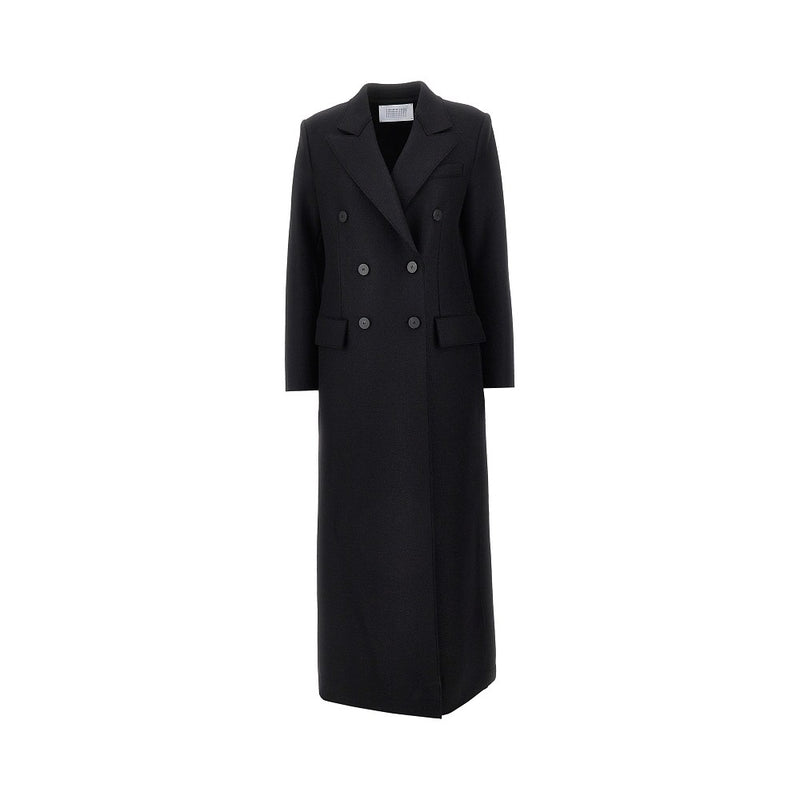 Harris Wharf London Harris Wharf London Pressed Wool Coat Black - World Class Fashion