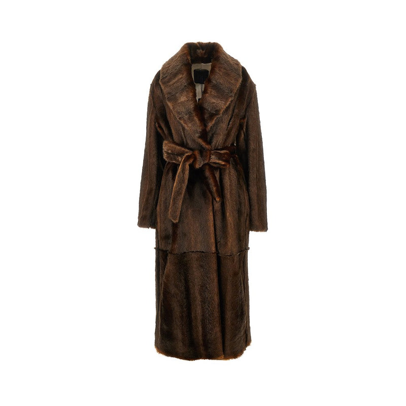 Bb Couture Bb Couture 'Beth' Faux Fur Coat Brown - World Class Fashion