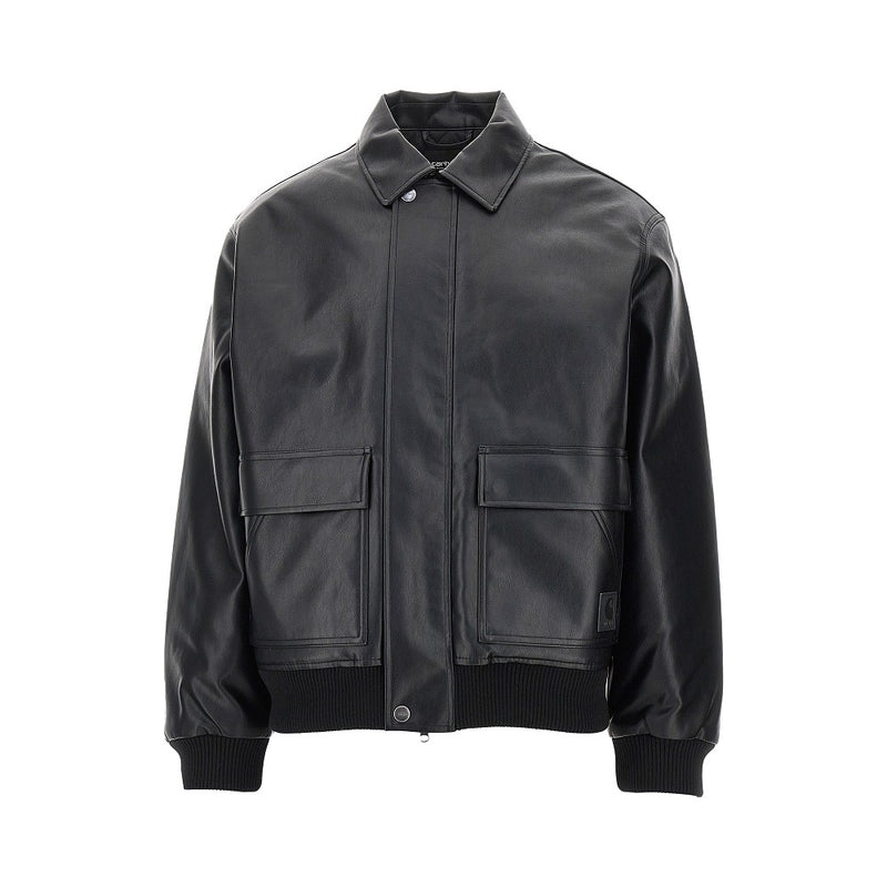 Carhartt WIP Carhartt WIP Arizona Faux Leather Jacket Black - World Class Fashion