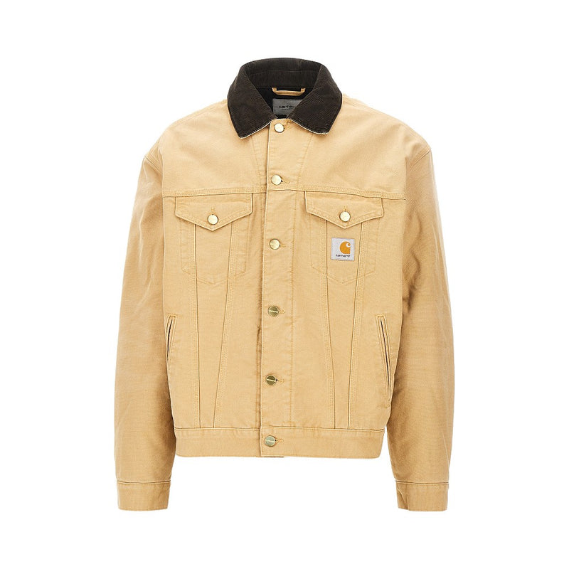 Carhartt WIP Carhartt WIP Canvas Trucker Jacket Beige - World Class Fashion