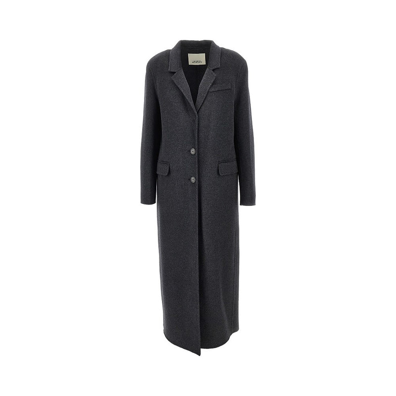 Isabel Marant Isabel Marant Clesa Oversized Long Coat Grey - World Class Fashion