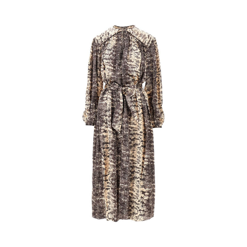 Isabel Marant Isabel Marant Luada Silk Long Dress Multicolor - World Class Fashion