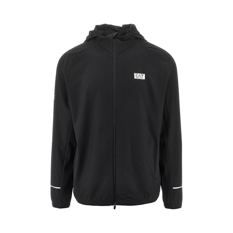Ea7 Ea7 Dynamic Athlete Ventus7 Full-zip Hoodie Black - World Class Fashion