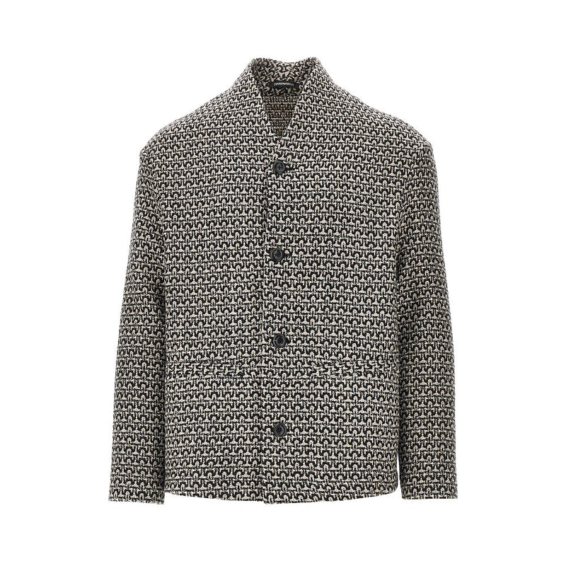 Emporio Armani Emporio Armani Multicoloured Wool Jacket Men - World Class Fashion