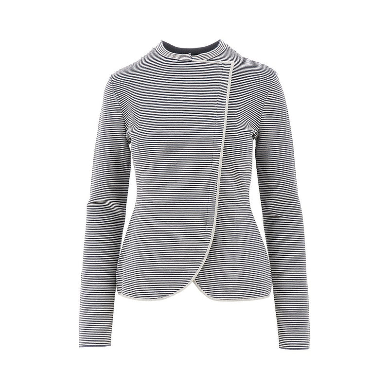 Emporio Armani Emporio Armani Ottoman Jersey Jacket Grey Women - World Class Fashion