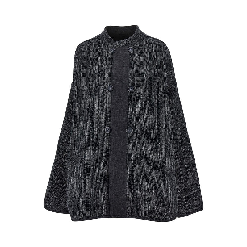 Emporio Armani Emporio Armani Wool-blend Reversible Jacket Blue - World Class Fashion
