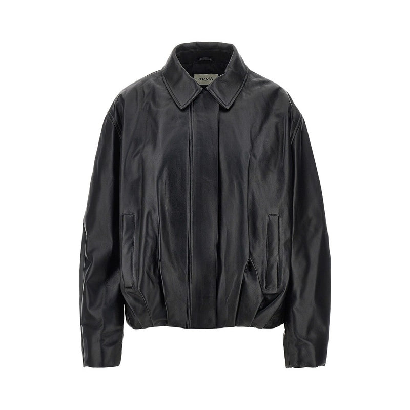 Arma Arma 'Melis' Leather Aviator Jacket - World Class Fashion