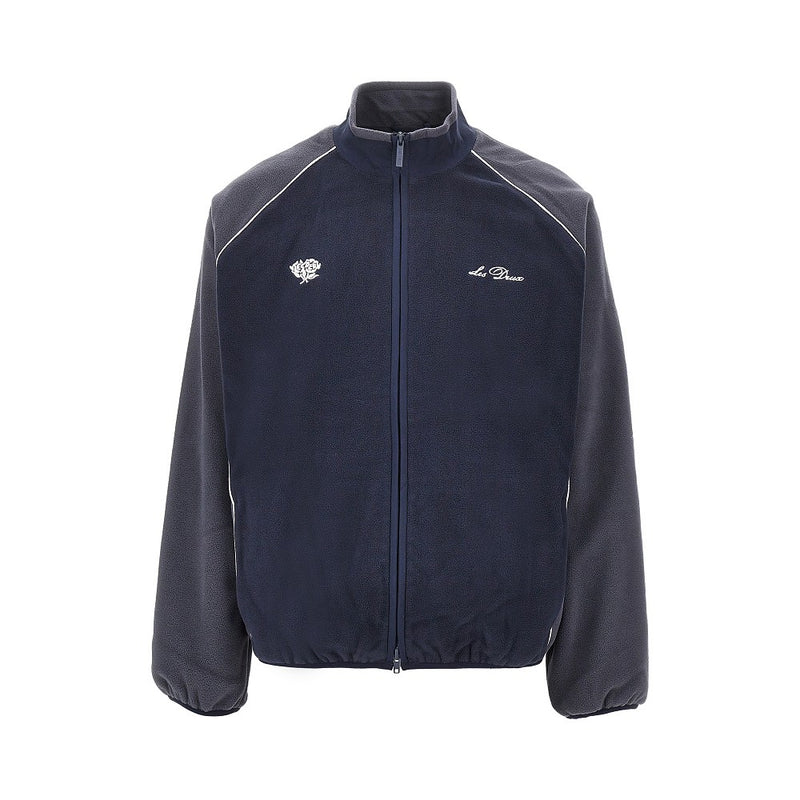 Les Deux Les Deux Fleece Track Jacket Blue Men - World Class Fashion
