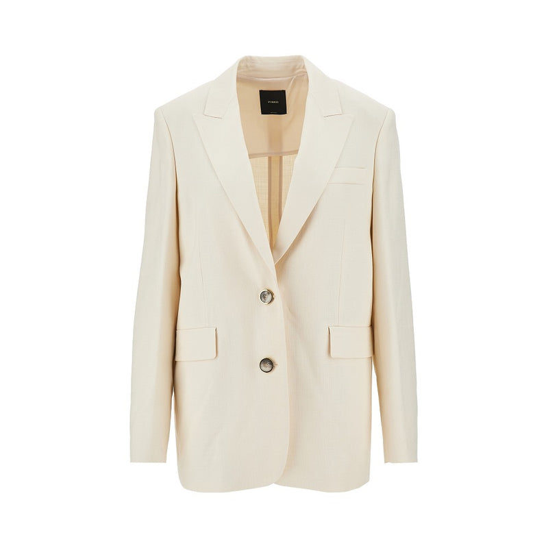 Pinko Pinko Panama Fabric Jacket White Women - World Class Fashion