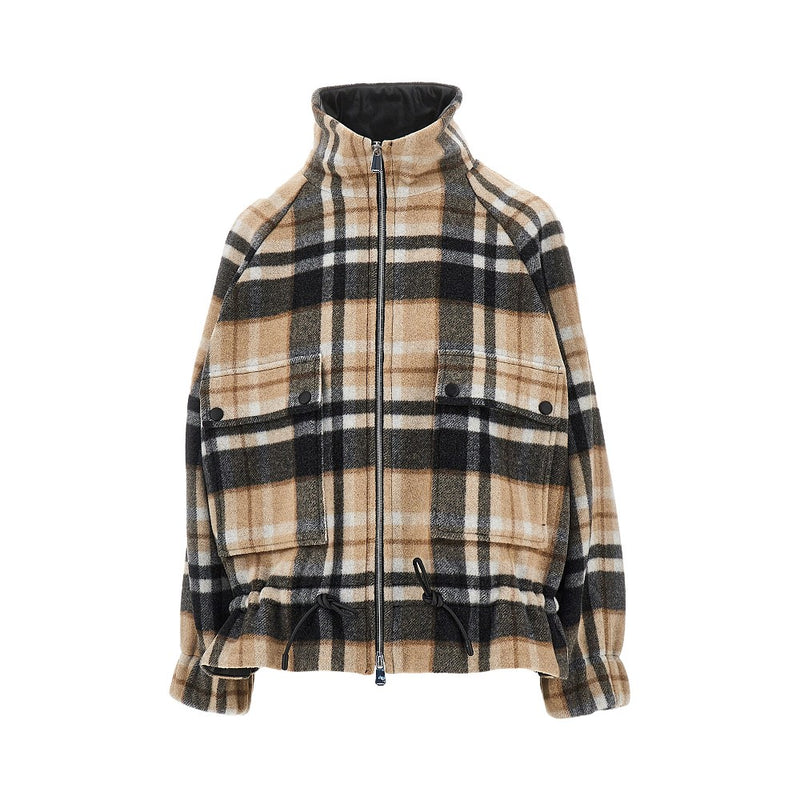 Pinko Pinko Wool-blend Caban Check Motif Multicolor - World Class Fashion