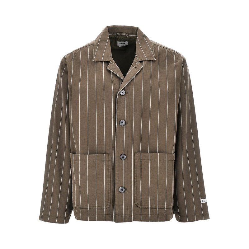 Obey Obey 'Locus' Pinstriped Cotton Jacket - World Class Fashion