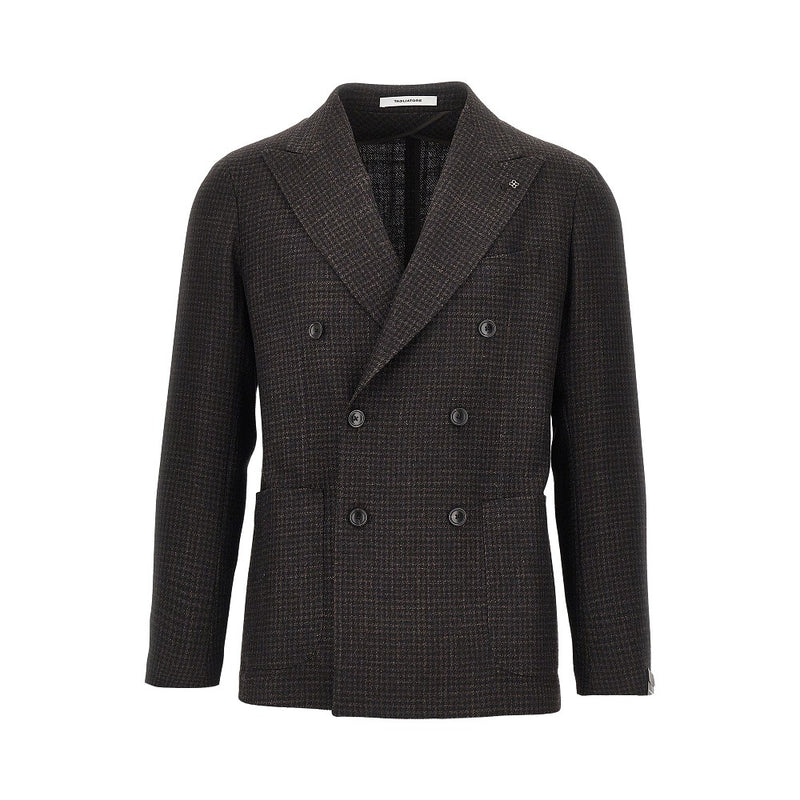 Tagliatore Tagliatore Silk And Wool Double-breasted Jacket - World Class Fashion