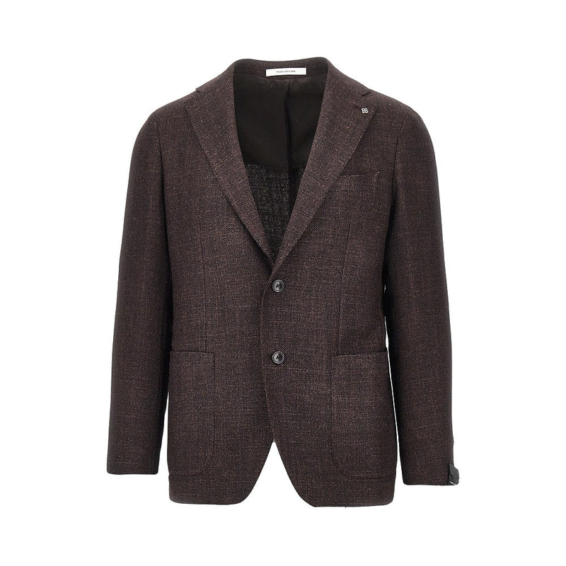 Tagliatore Tagliatore Wool and Silk Jacket Brown Men - World Class Fashion