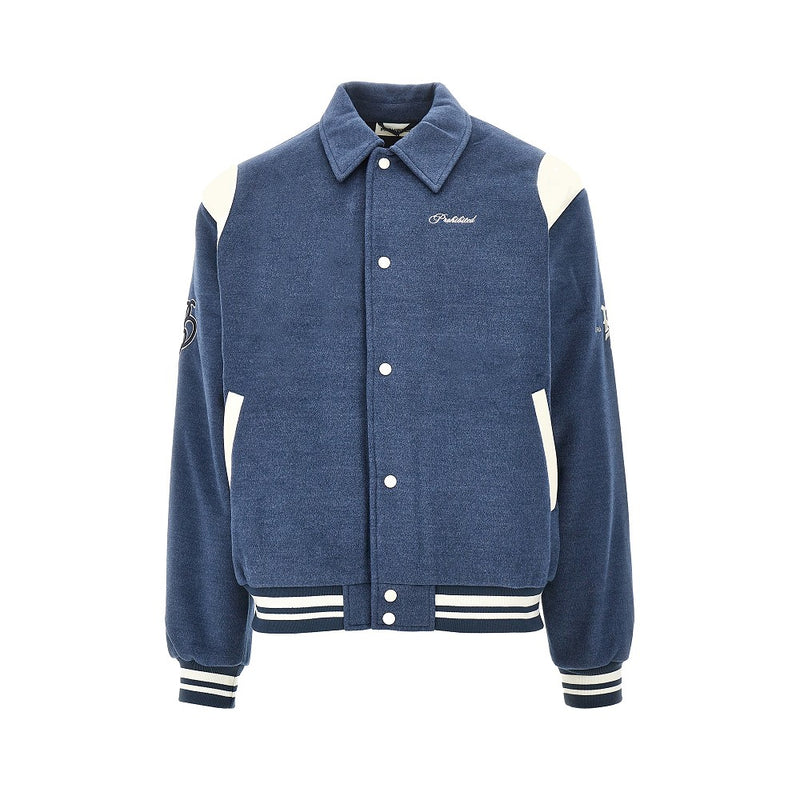 Prohibited Prohibited Cloth Field College Jacket Blue Men - World Class Fashion