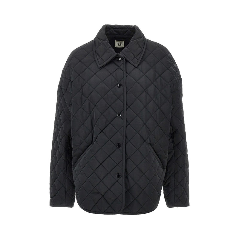 Toteme Toteme Quilted Oversized Jacket Black - World Class Fashion