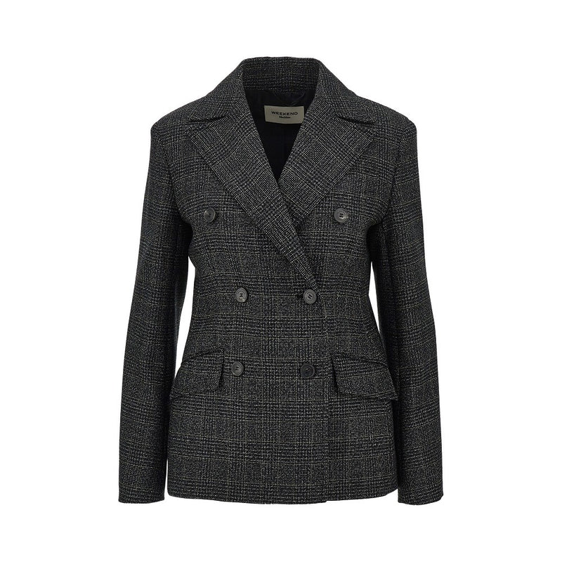Max Mara Weekend Max Mara Weekend Prince Of Wales Double-breasted Jacket - World Class Fashion