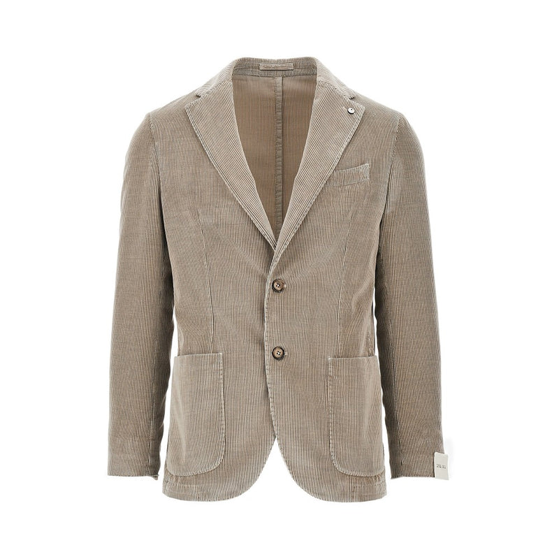 L.b.m. 1911 L.b.m. 1911 Corduroy Single-breasted Jacket Beige - World Class Fashion