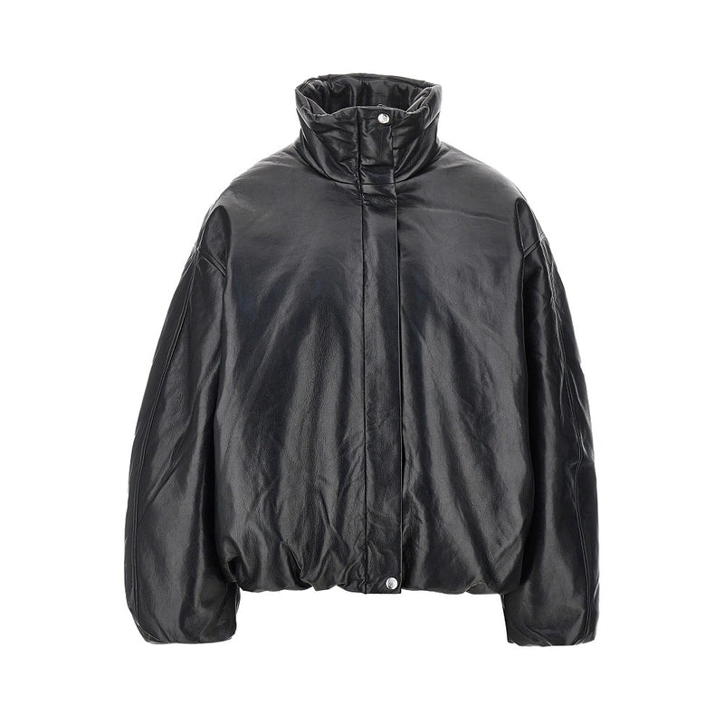 Anine Bing Anine Bing Cyrus Recycled Leather Jacket Black - World Class Fashion