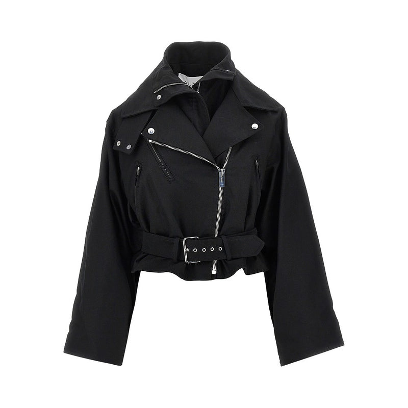 Alaia Alaia Cotton Biker Jacket Black Women - World Class Fashion