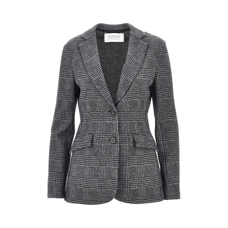 Harris Wharf London Harris Wharf London Prince Of Wales Jacket Grey - World Class Fashion