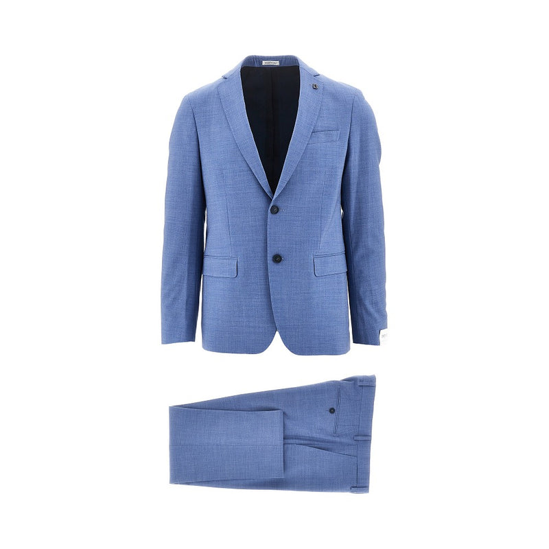 Breras Breras Stretch Wool Tailored Suit Blue Men - World Class Fashion