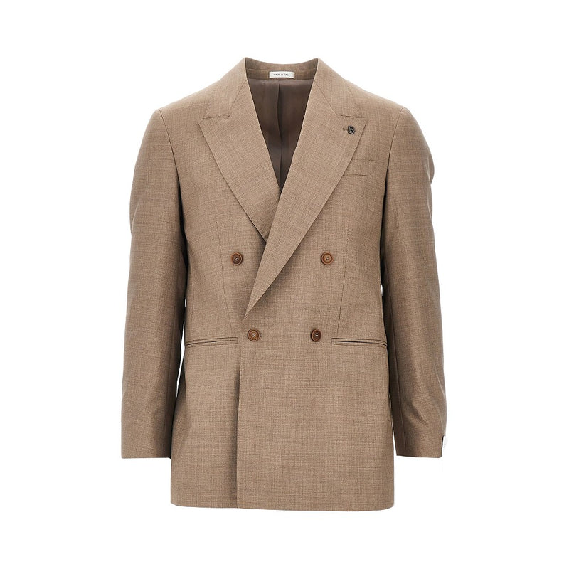 Breras Breras 'Arezzo' Wool Double-breasted Jacket - World Class Fashion