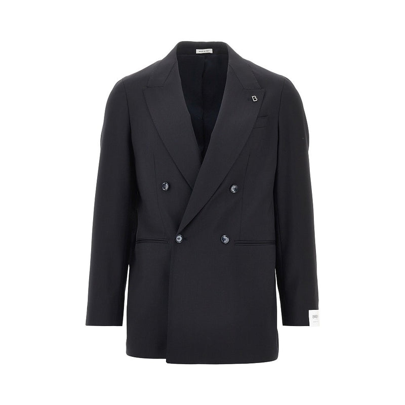 Breras Breras Arezzo Wool Double-breasted Jacket Black - World Class Fashion
